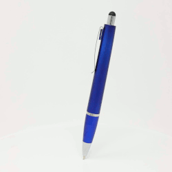 Caneta esferográfica com luz e ponteiro Styled Cor azul e prata